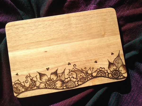 Выжигание на деревянных поверхностях