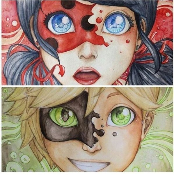 Леди баг рисовка