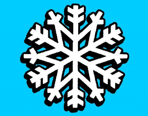Снежинка раскраска