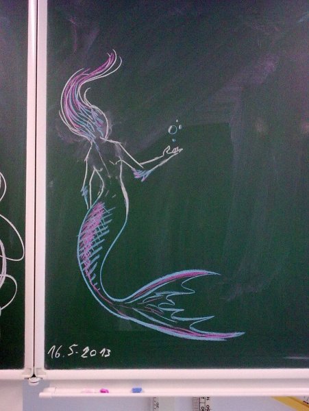 Рисунки мелом