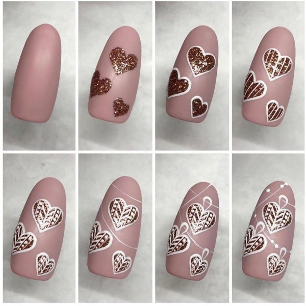 Геометрические узоры на ногтях лёгкие