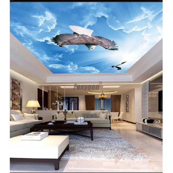 Потолки с фотопечатью в спальню