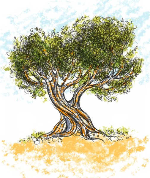 Дерево жизни эскиз