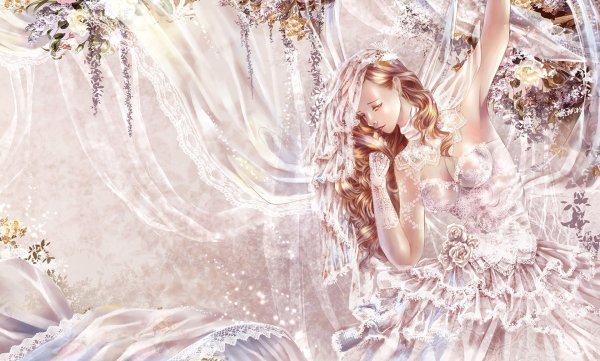 Нежная девушка фэнтези