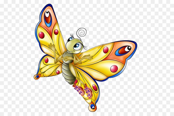 Бабочки мультяшные