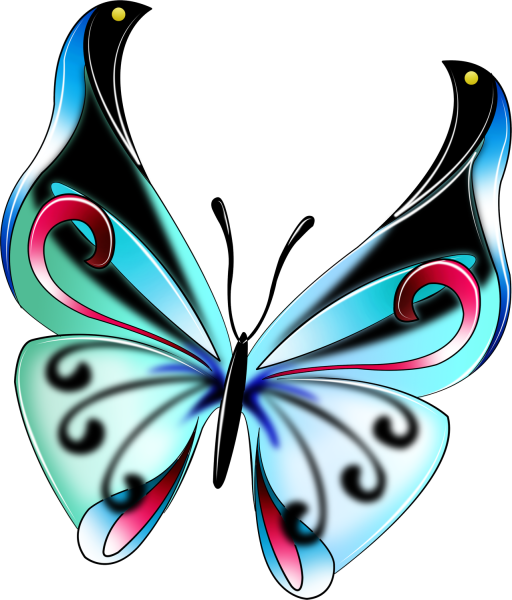 Бабочки для вырезания цветные