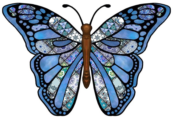 Шаблон бабочки