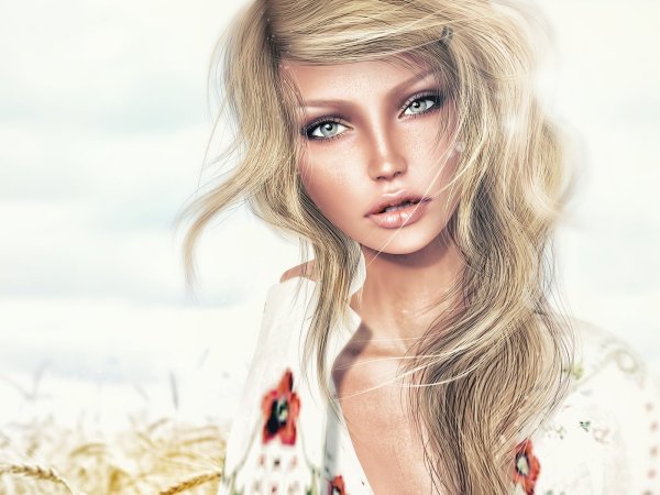 Красивые нарисованные девушки