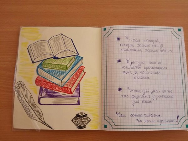 Оформление тетради по литературе