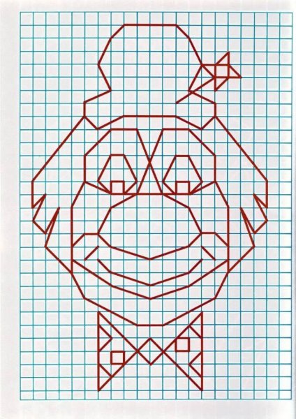 Узоры в тетради в клетку