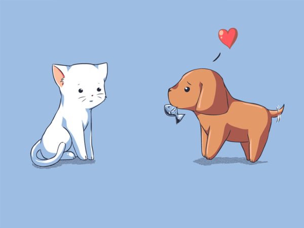 Милые кошечки и собачки рисунки