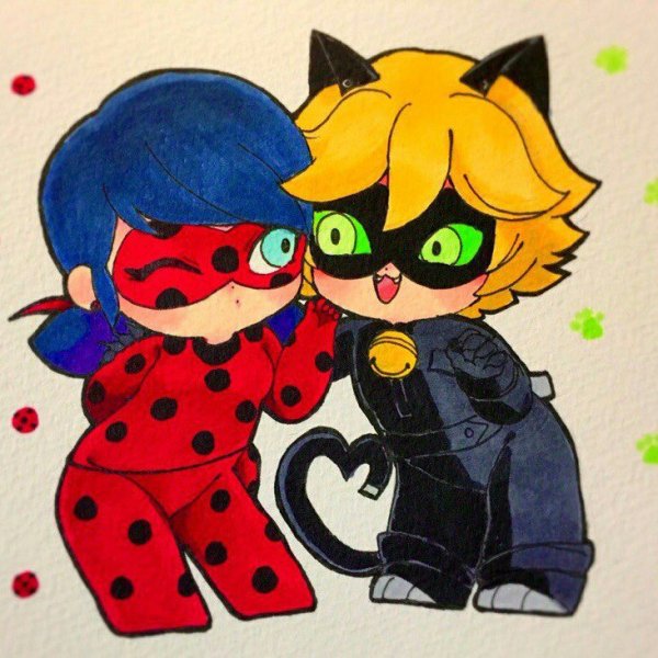 Леди баг и супер кот для срисовки