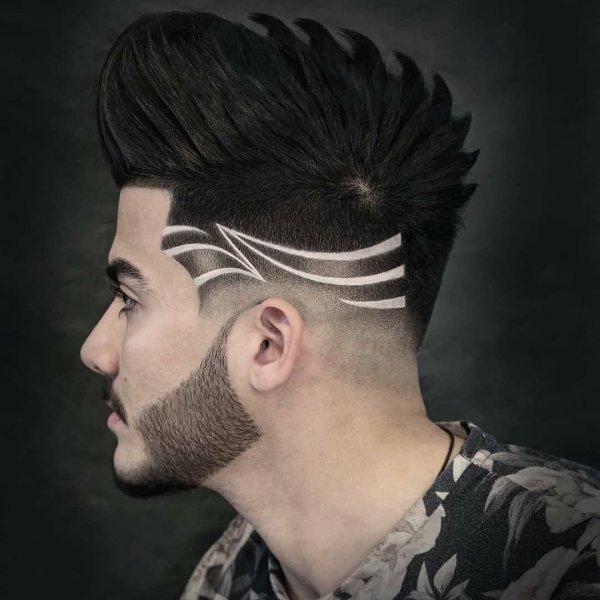 Мужские стрижки с узорами