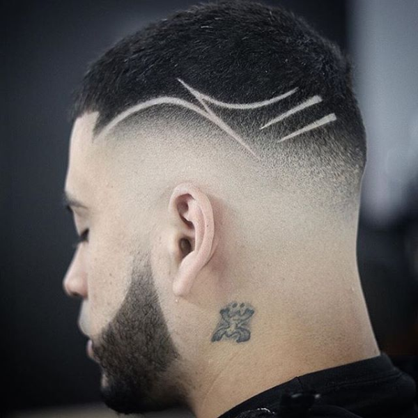 Мужские стрижки с узорами