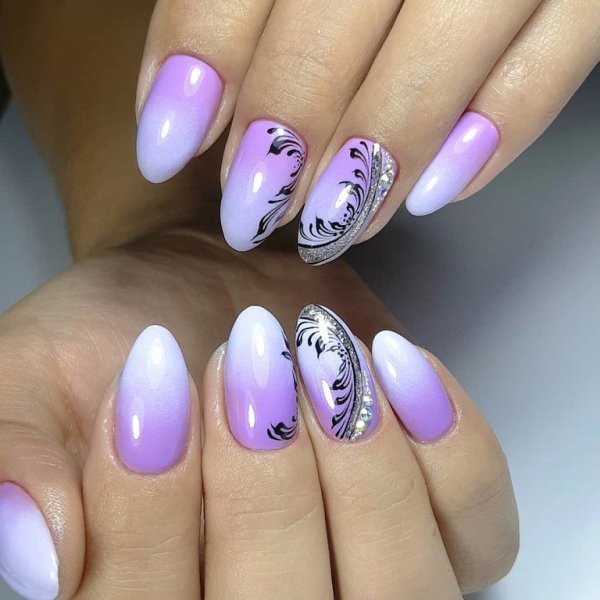 Весенний маникюр градиент