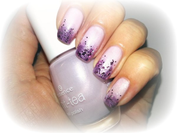 Градиент маникюр с термолаком