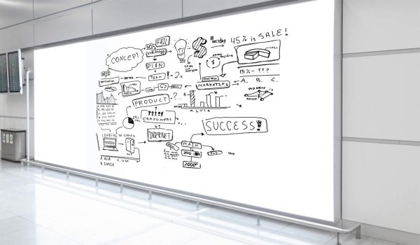 Надписи маркером на доске