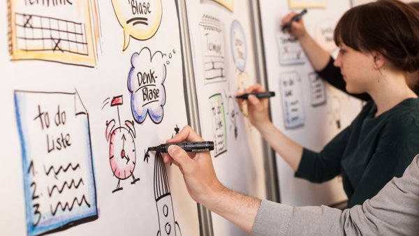 Рисование на флипчарте