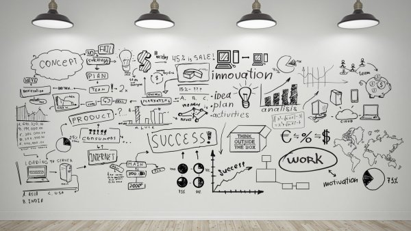 Надписи на маркерной доске