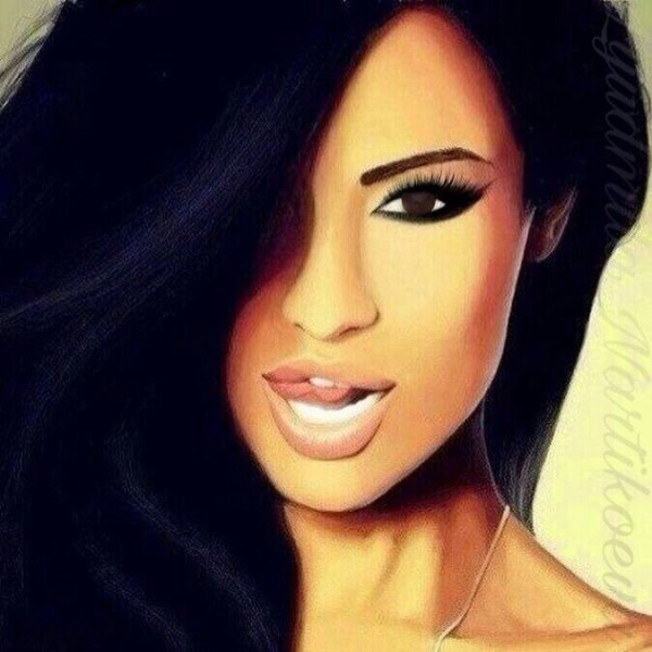 Брови в мультяшном стиле