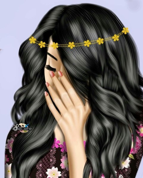 Мультяшные девушки с челкой