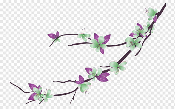 Цветочки веточки вектор