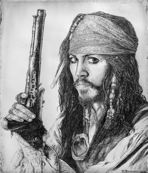 Дейви Джонс и Джек Воробей