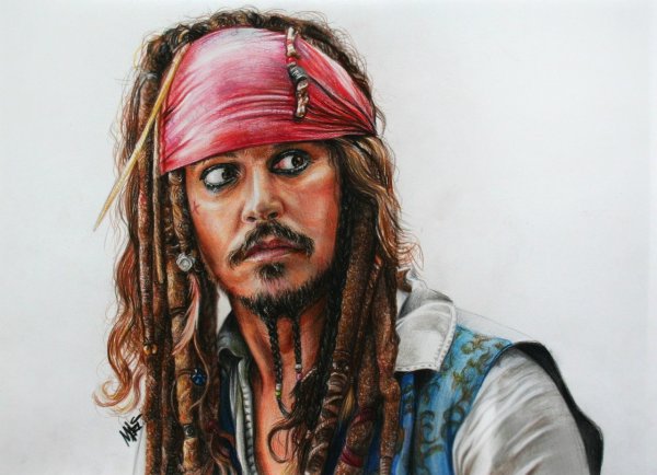Капитан Джек Воробей портрет