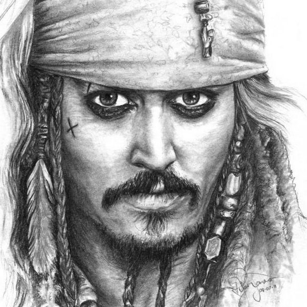 Джонни Депп Татуировка Джека воробья