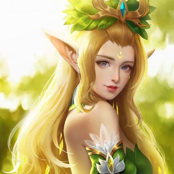 Эльфийки с темными волосами