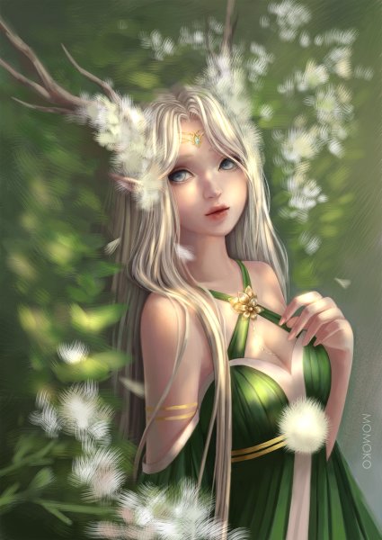 Светловолосая эльфийка