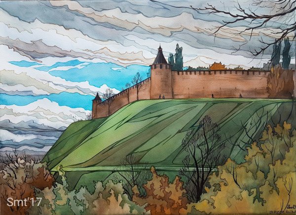 Нижний Новгород живопись акварель