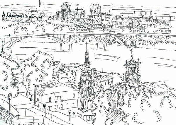 Нижний Новгород раскраска