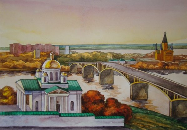 Собор Александра Невского Нижний Новгород рисунок