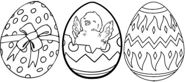 Пасхальное яйцо карандашом