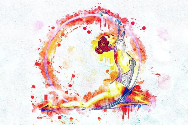 Гимнастка абстракция