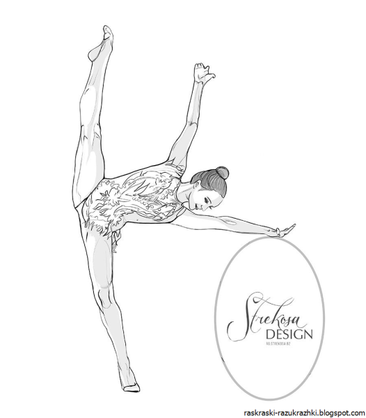 Картина гимнастка