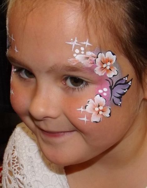 Красивый аквагрим для детей