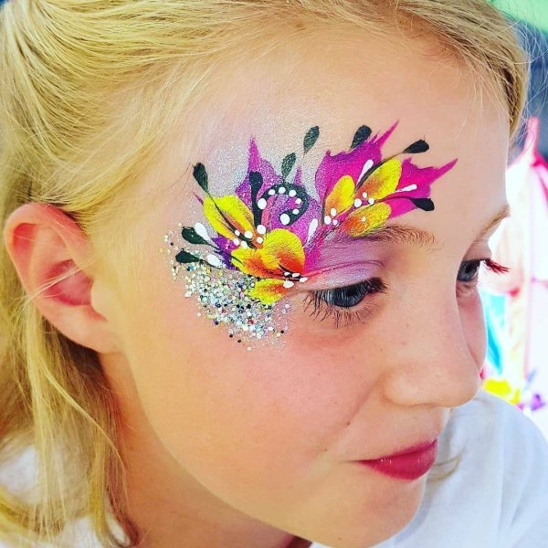 Узоры на лице для девушек