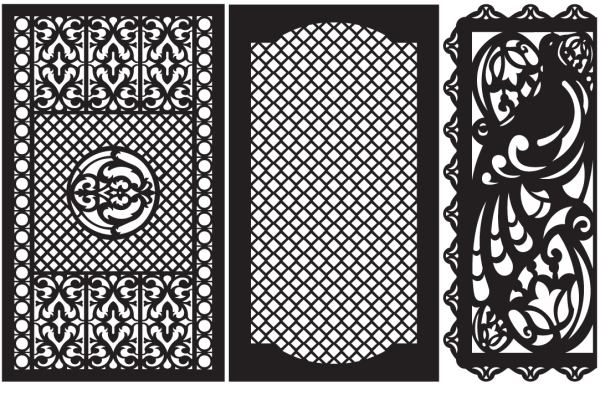 Решетки векторные узоры DXF