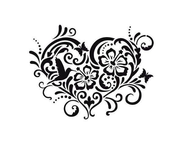 Красивые узоры трафарет