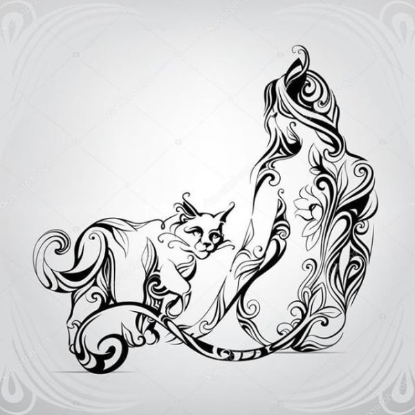 Орнамент кошки