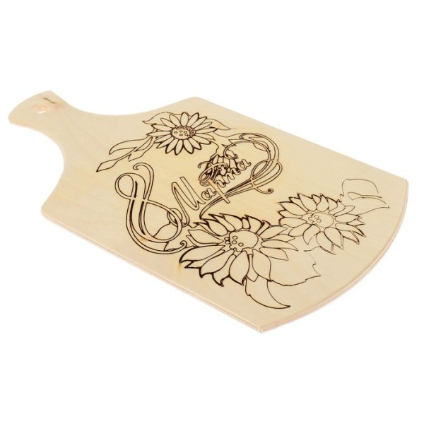 Выжигание на кухонной доске