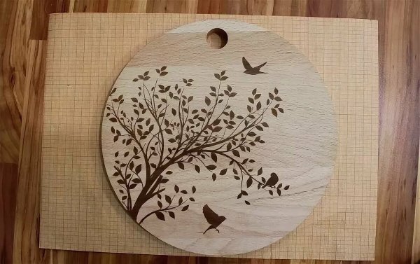 Доска разделочная с Выжиганием