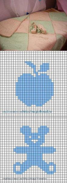 Теневые рисунки для пледа