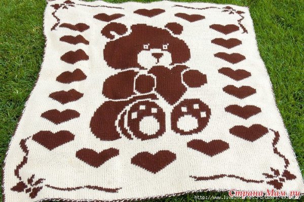 Плед с2с Панда