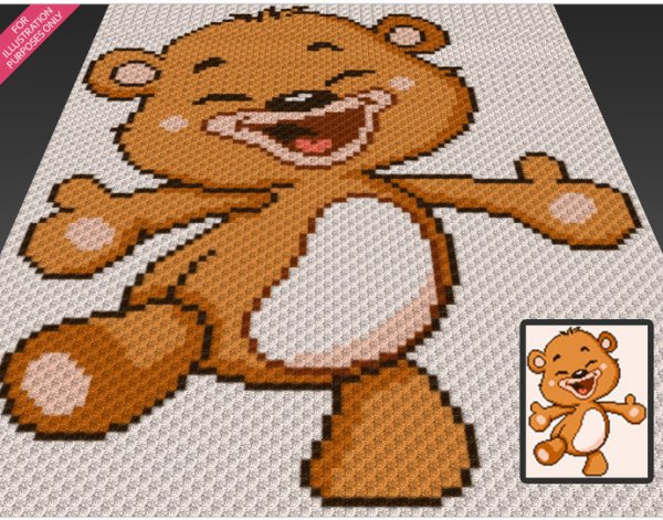 Плед в технике с2с