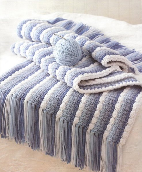 Красивые вязаные пледы