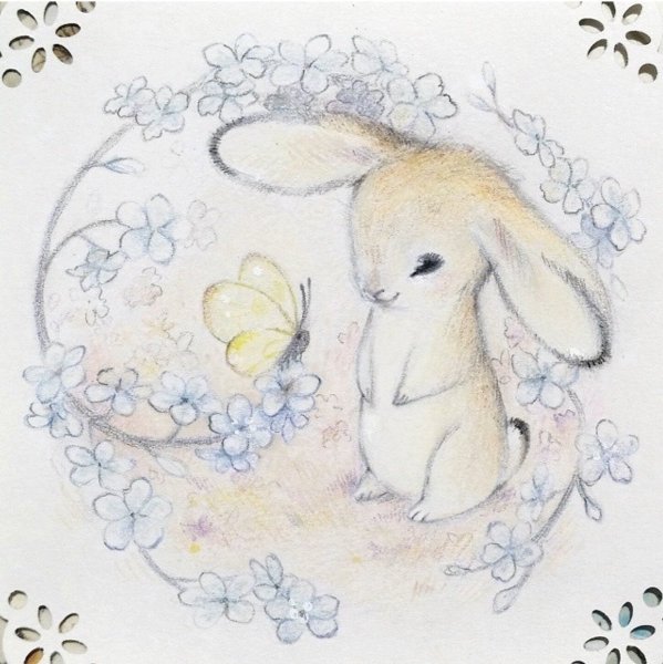 Зайка карандашом