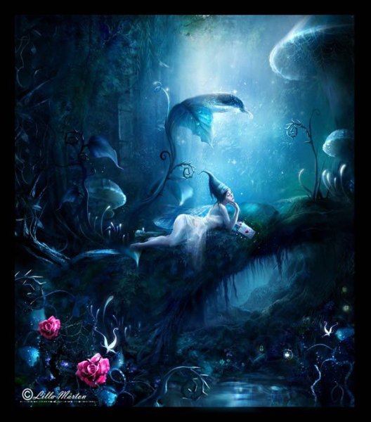 Страшный лес карандашом